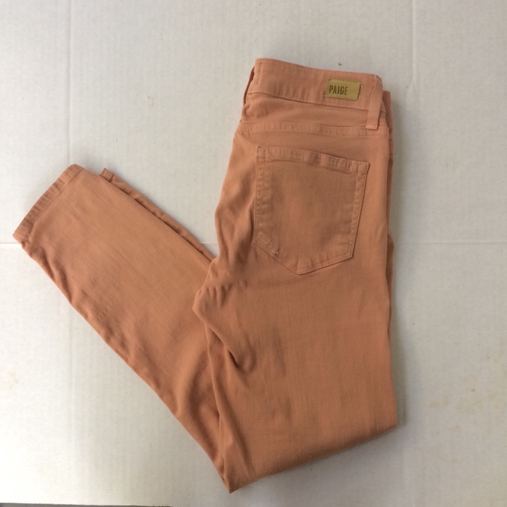 Paige Verdugo Ankle Jeans Pink SZ 25